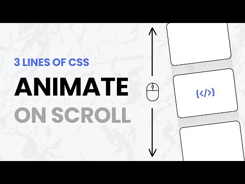 Animate On Scroll With Just 3 LINES Of CSS (No Libraries Needed)