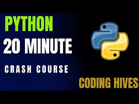 Learn Python in 20 MINUTES! Beginner Friendly | Fast & Easy| Coding Hives