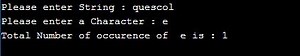 Python Program to Count Occurrence of Characters in String