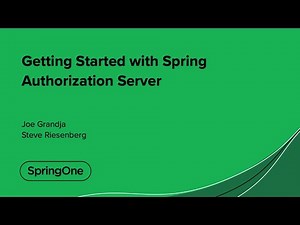 Getting Started with Spring Authorization Server