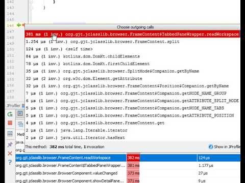 JProfiler's integration into IntelliJ IDEA
