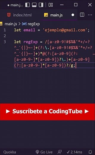CÓMO validar formularios con JAVASCRIPT y Expresiones Regulares - #shorts
