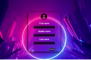 Responsive form using HTML , CSS , Javascript