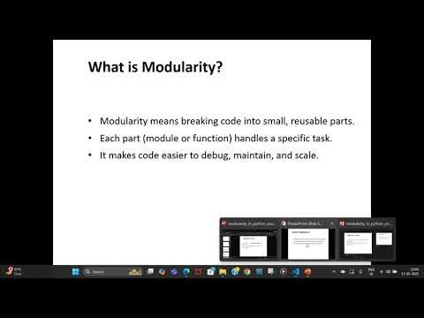 Python: Modularity