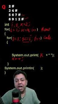 Smart and Fastest Way To Solve Java Triangle Pattern Programs || ICSE Computer Class 10th #short