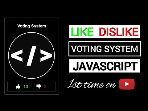 Like Dislike - Voting System Using Html CSS & JavaScript | Webkit Coding