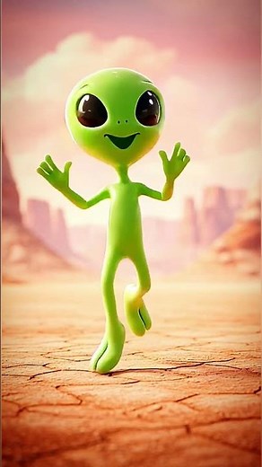 Funny Green Alien Dance 😂 | Viral Loop Animation , Cute Green Alien Dancing | Smooth