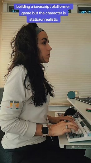 platformer game built with javascript! the addition of character animations made this so much more realistic. I built the world layout using tiled. #javascriptprogramming #techtok #codingfun #codetok #gamedev