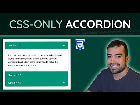How to create a CSS-Only Accordion (Mobile Friendly) - HTML & CSS Tutorial