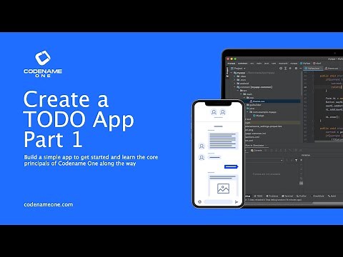 Create a TODO App on mobile devices using Java for iOS, Android etc. - Part 1