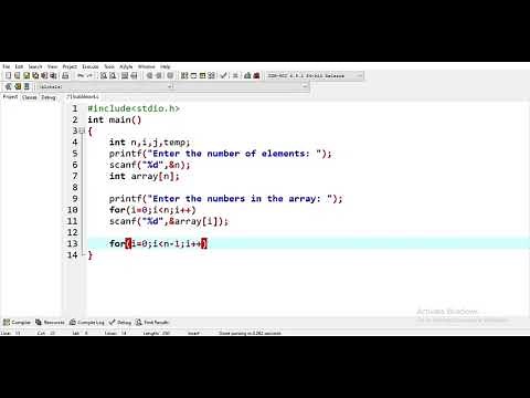 C Program to implement Bubble Sort || Coding Guide for Beginners|| #programming