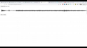Javascript Wavesurfer.js Example to Generate Audio Waveform of Selected Audio File in Browser
