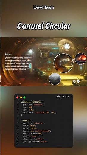 Carrusel Circular en HTML, CSS y JS #coding #css