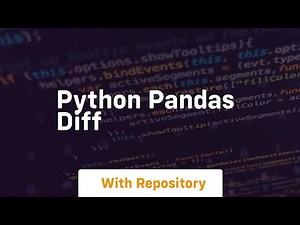 python pandas diff