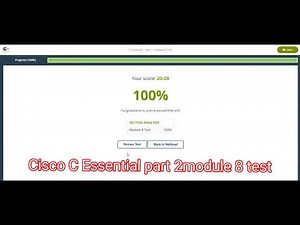 cisco programming essentials in c module 8 test answers|| C Essential part 2 module 8 test @Cisco