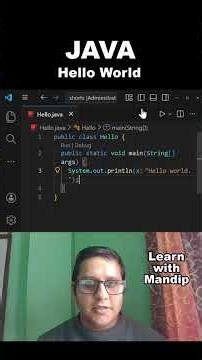 तपाईंको पहिलो Java program - प्रसिद्ध Hello World! ☕💻