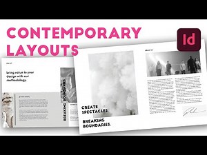 How to make EASY MINIMAL contemporary InDesign Layouts