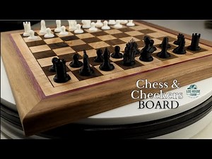 DIY Woodworking Checker Board