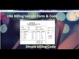 Visual Basic 6 Billing Code
