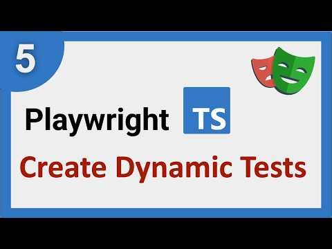 Playwright TypeScript | Dynamic Tests Generation with Data Driven Testing