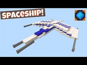 Minecraft Spaceship Tutorial #1, How to Build a Star-Fighter in Minecraft, Full Tutorial