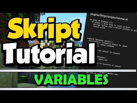 Minecraft Skript Tutorial: Variables | Minehut (September 2020)