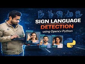 Sign Language Detection using Opencv Python | Computer Vision Projects