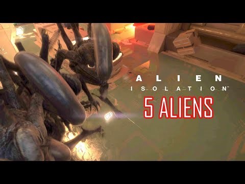 Alien: Isolation - I Tried Escaping 5 XENOMORPHS (It Broke the Game)