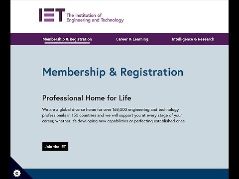 IET Registration Instructions
