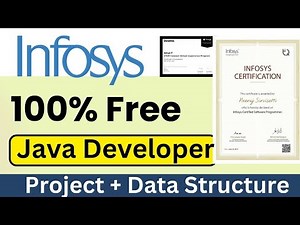 Infosys Launched Java FullStack Certification Program Free 100% | Java Data Structure Certificate