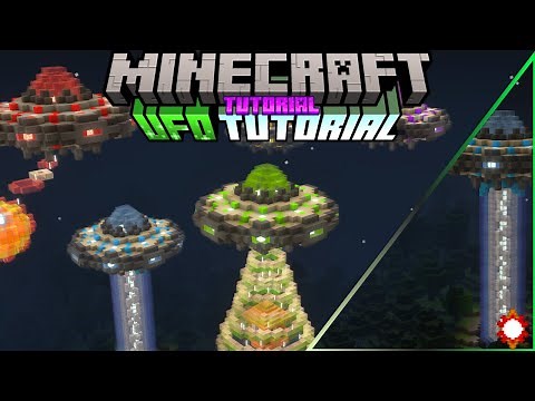 Minecraft How to Build a UFO / Alien Spaceship | Minecraft 1.21.6 Tutorial