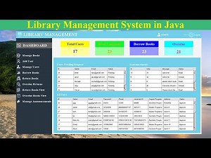 Library Management System in Java | NetBeans | MySQL Database
