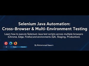 Cross Browser and Multi Environment Testing with Selenium Java Automation Script