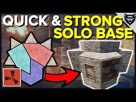 RUST Base Design 2020 | Strong & Easy Solo Base (Rust Base Building)