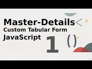Oracle APEX: Master-Details Using Custom Tabular Form & JavaScript | Part 1