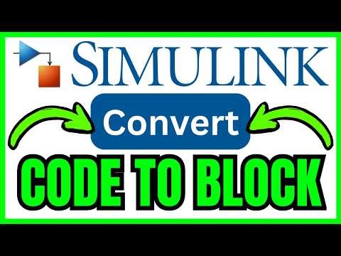 How To CONVERT MATLAB Code To Simulink Block (QUICK & EASY) 2026