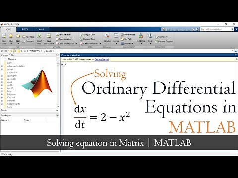 how to solve differential equations in matlab | MATLAB TUTORIAL | Ordinary Differential Equation
