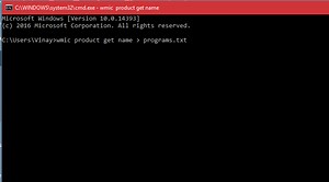 List All Installed Programs or Uninstall Programs On Your PC Using CMD