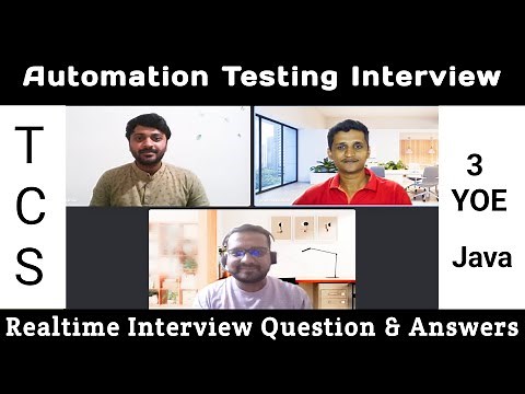 Manual & Automation Testing Interview | 3 to 4 Years Automation Testing Interview Questions