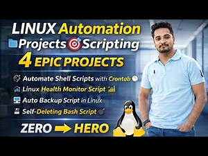 🚀 4 Mind-Blowing Linux Automation Projects – From Noob to Pro!