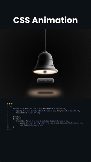 INSANE Glowing Lamp Animation using CSS!