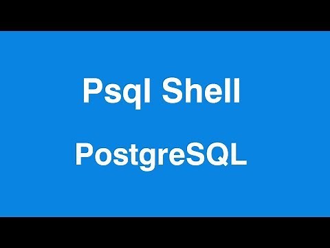PostgreSQL Shell - How to use psql Shell