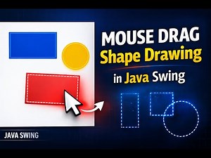 Mouse Drag Drawing in Java Swing | Draw Rectangles with Mouse