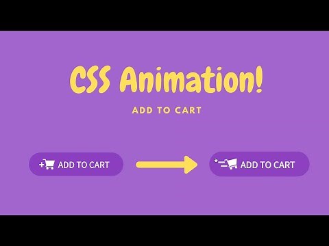CSS Animation | Add To Cart | Tutorial