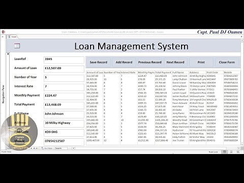 How to Create a Loan Management System in Microsoft Access