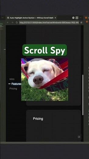 The EASIEST Way to Create a Javascript Scroll Spy with Intersection Observer API