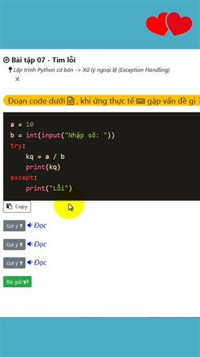 Exception Handling Python - Exercises | Learn Python 1-on-1