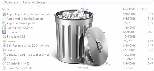How to Manually Remove Programs from the Windows Uninstall Program List