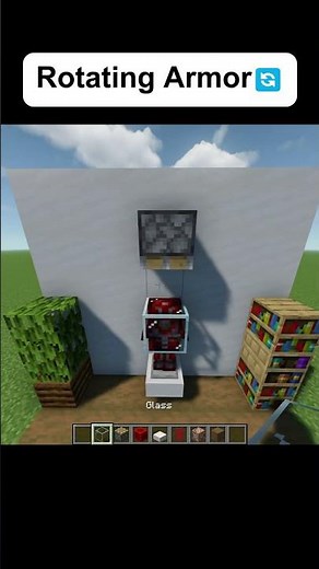 How to Make a Rotating Armor Stand🔄 #minecraft #minecraftbuild