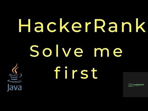 Solve me first hackerrank solution in java | solve me first | codedecks